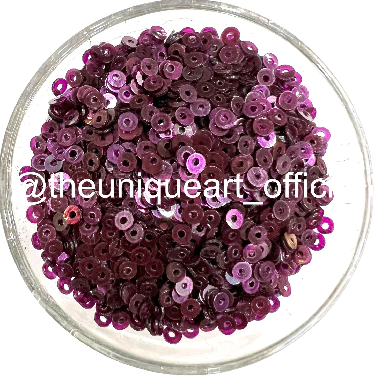 3mm Purple Metal Sequins