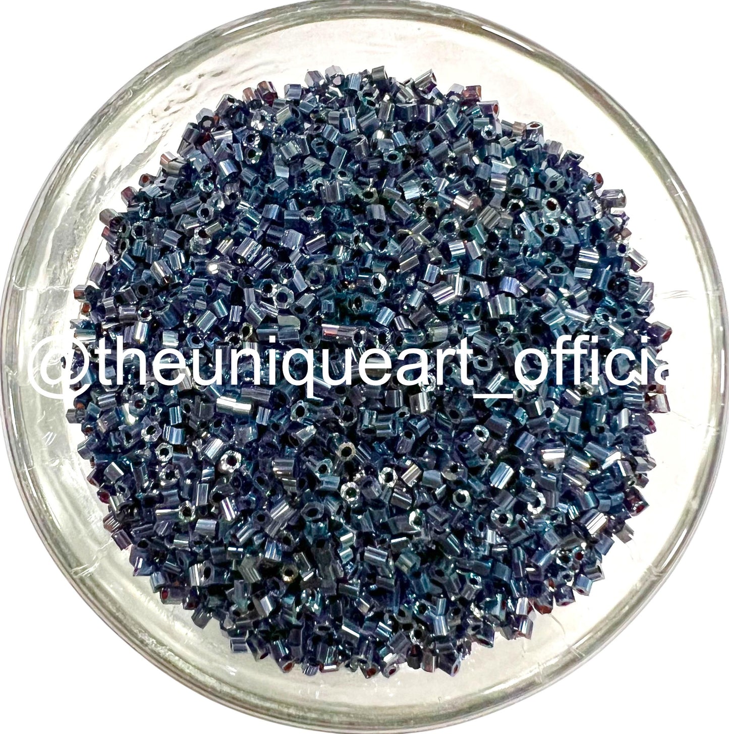 Steel Grey Cut Beads