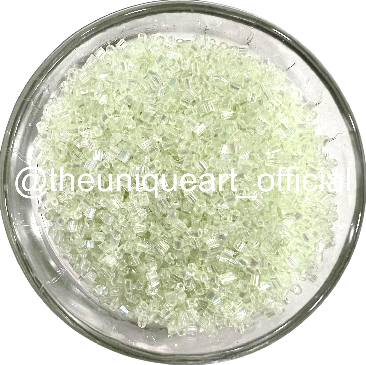 Cream Rainbow Cut Beads