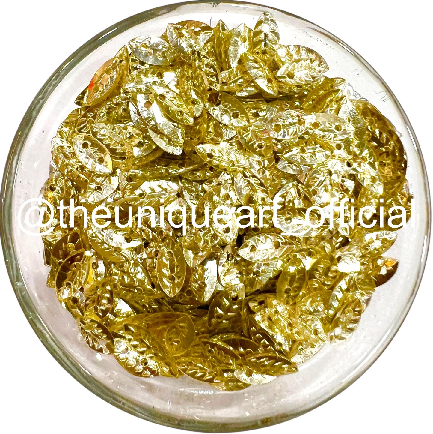 Golden Metal Eye Sequins