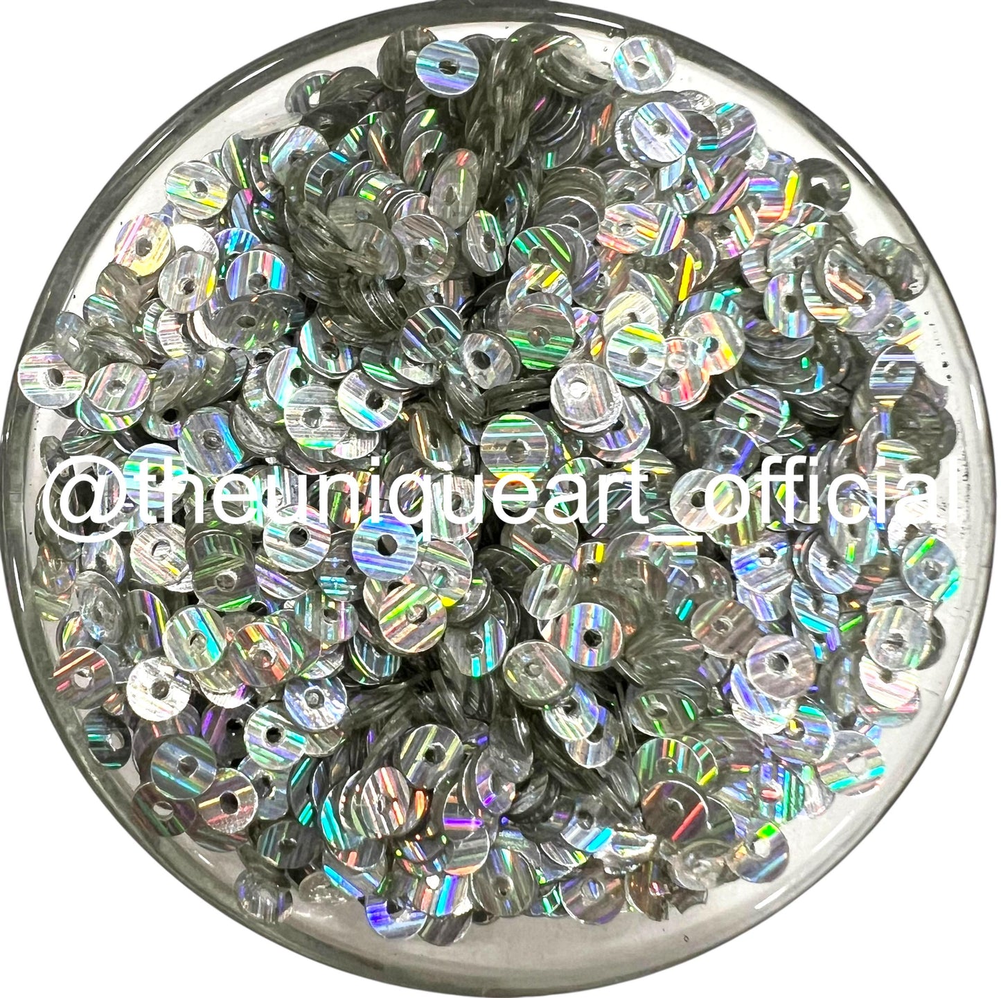 4mm Silver Disco Metal Sequins