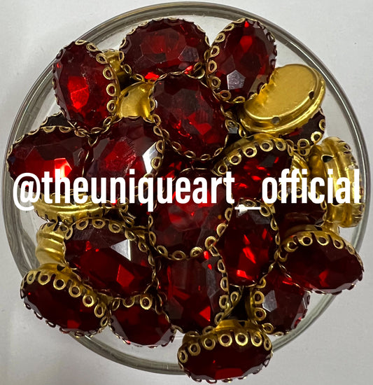 Maroon 10x14 Oval