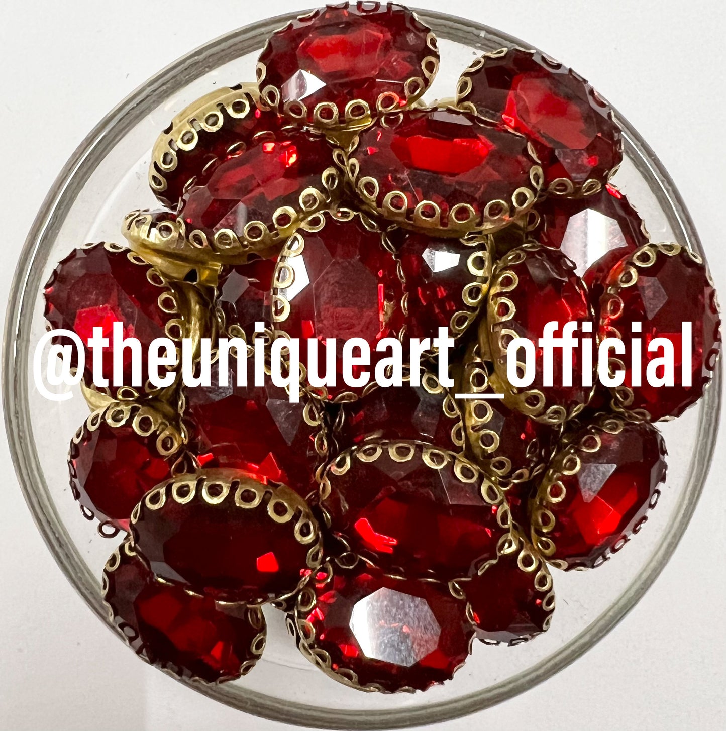 Red 10x14 Oval