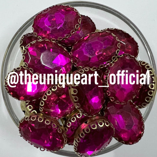 Dark Pink/ Rani 13x18 Oval