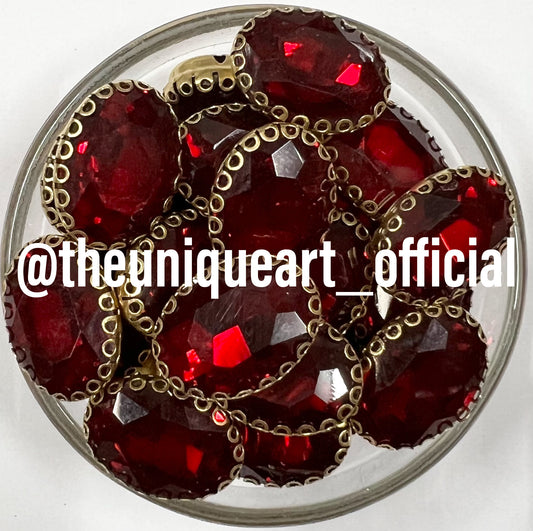 Maroon 13x18 Oval