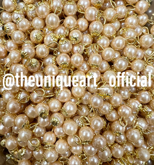 Light Gold  Round 8mm