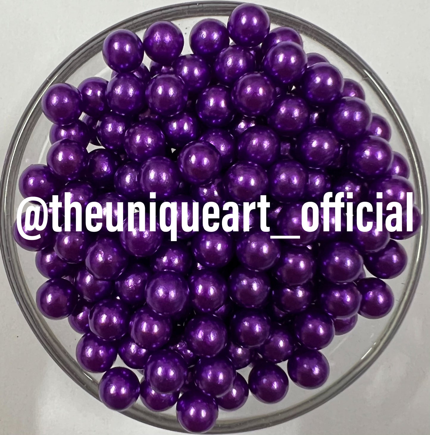 Purple High Quality 6mm No Hole Beads