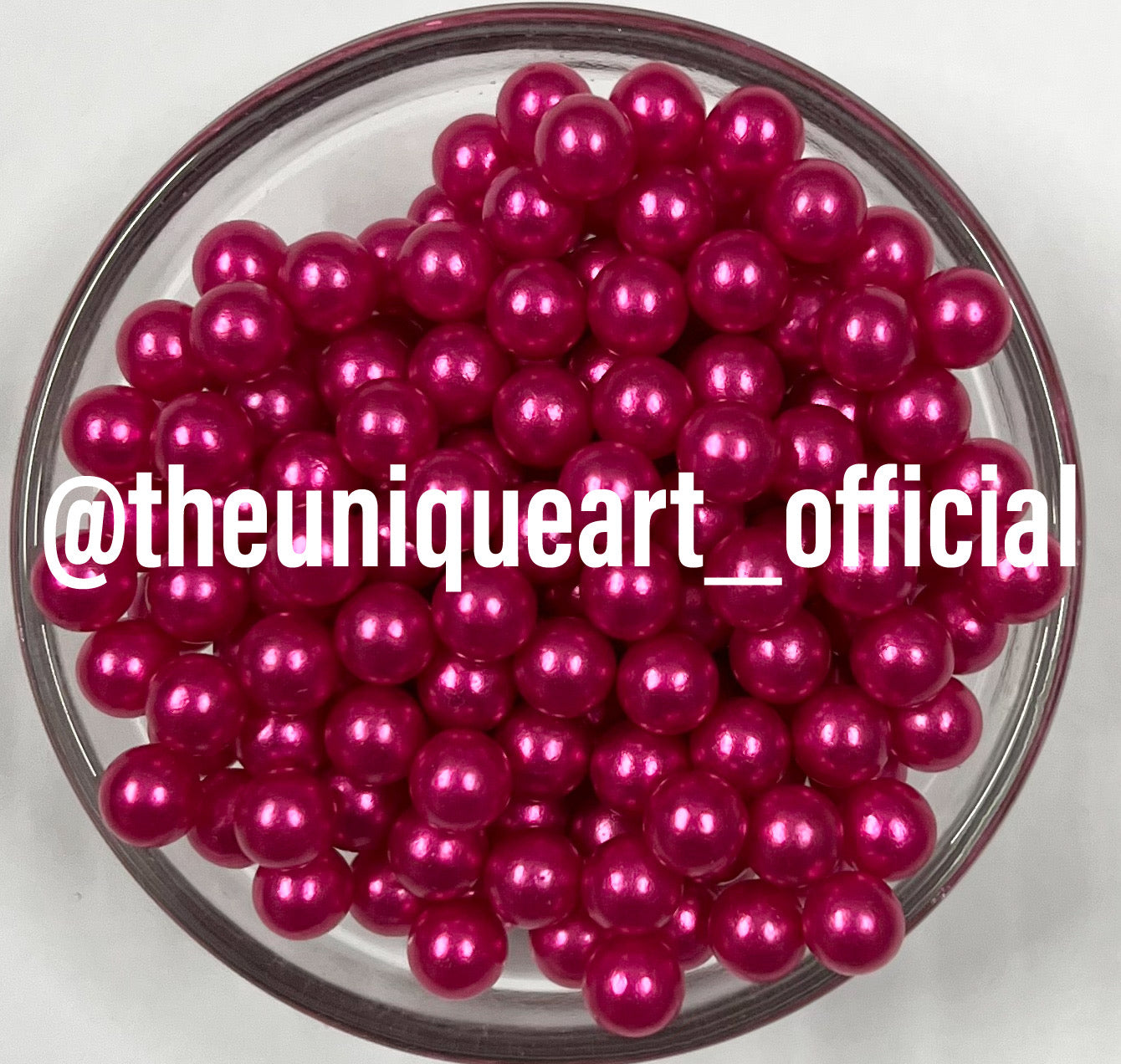 Dark Pink / Rani High Quality 6mm No Hole Beads