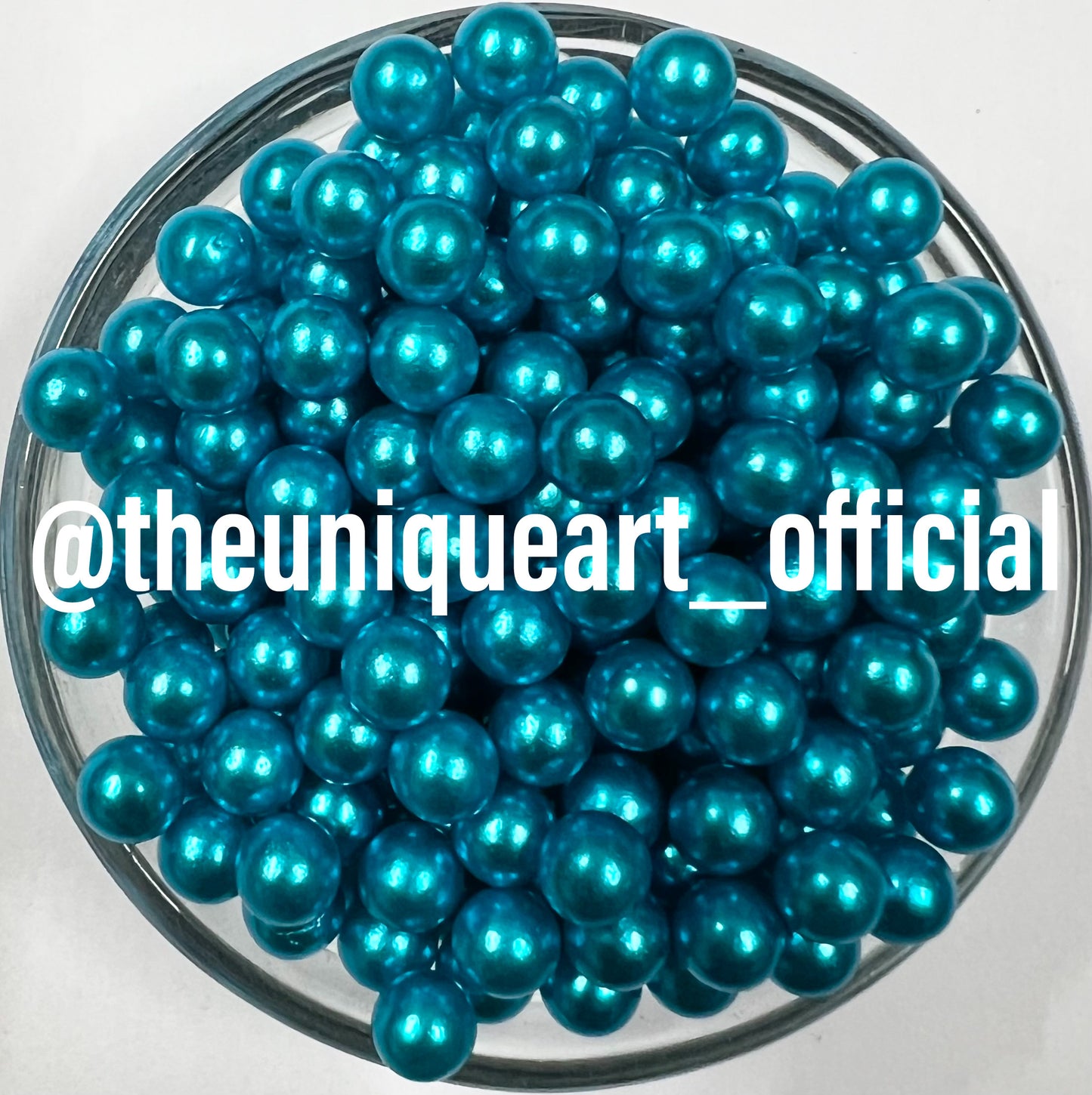 Light Blue High Quality 6mm No Hole Beads