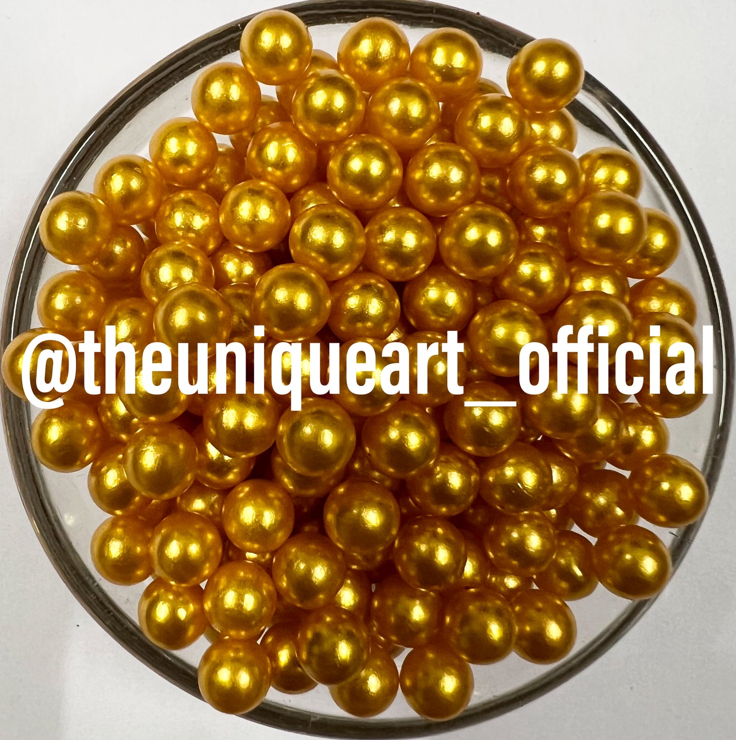 Golden Yellow High Quality 6mm No Hole Beads