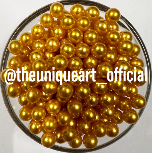 Golden Yellow High Quality 6mm No Hole Beads