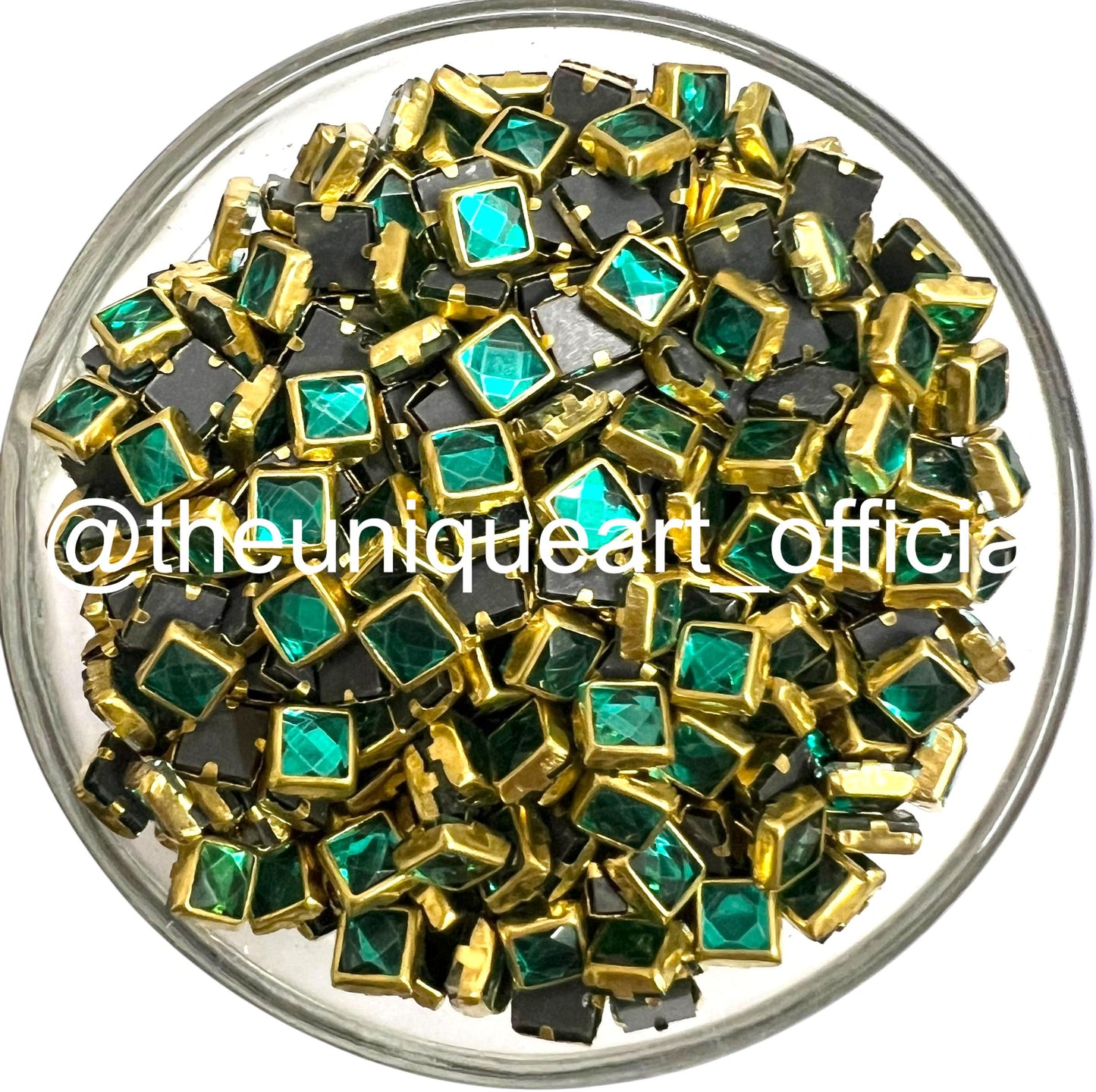 Rama Green 4x4mm Glossy