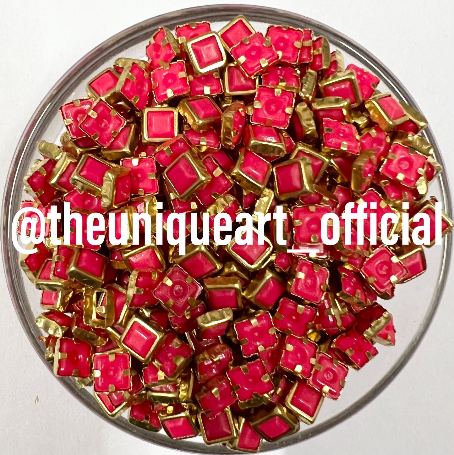 Dark Pink 4x4mm