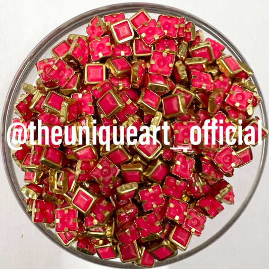 Dark Pink 4x4mm