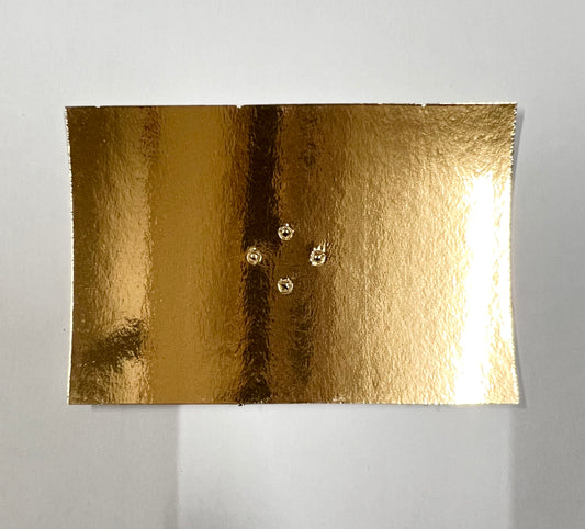 Golden Saree Pin Card