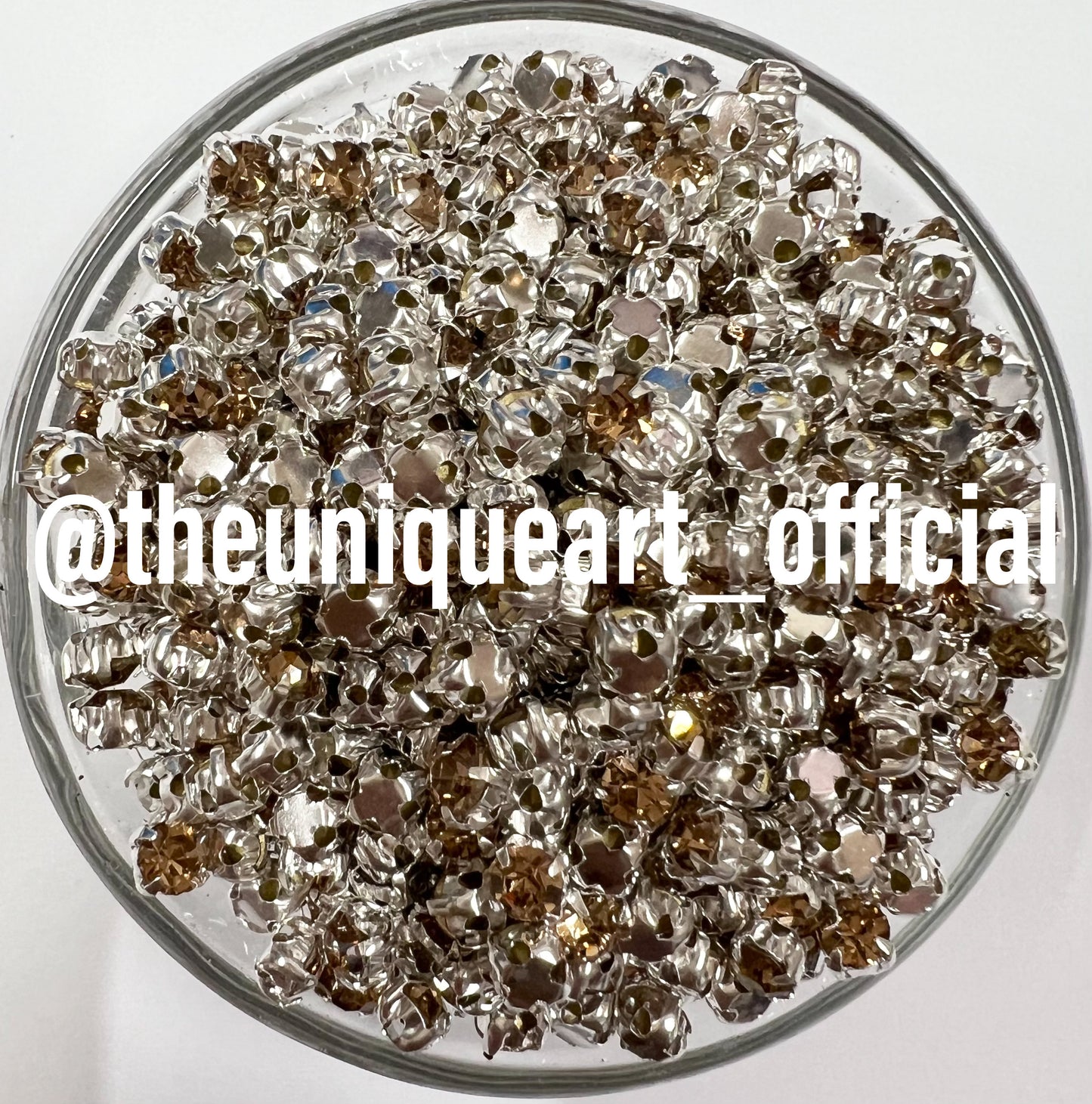 Golden/LCT Small Round Clip Stones