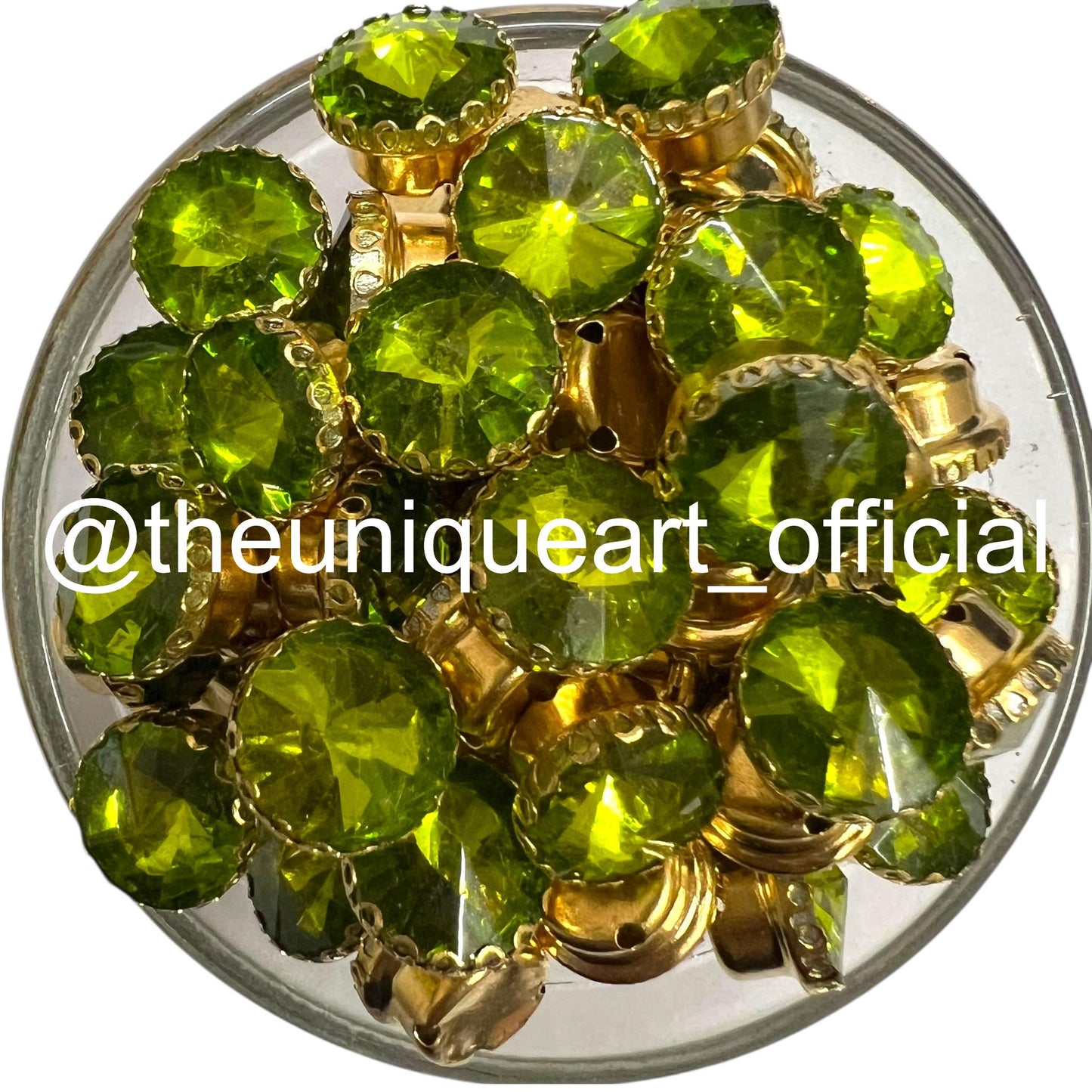 Olive Green 10mm Round