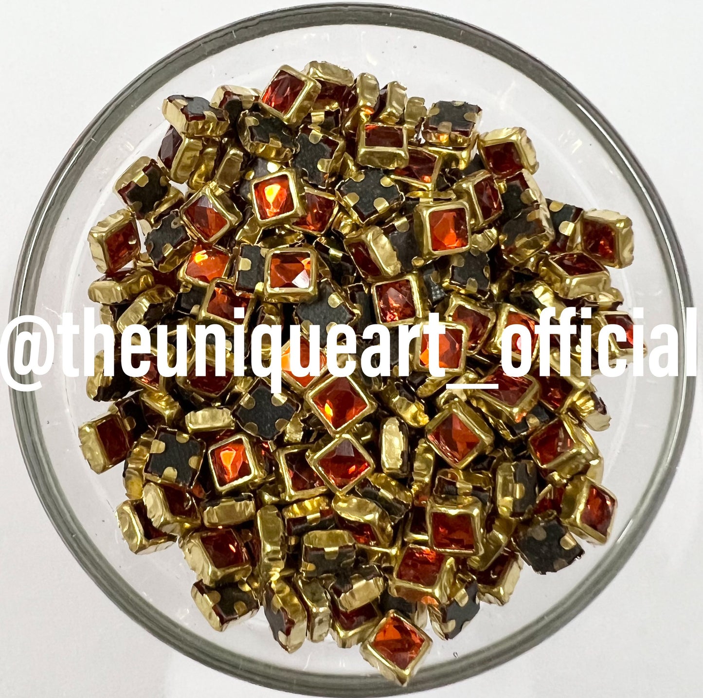 Orange 4x4mm Glossy
