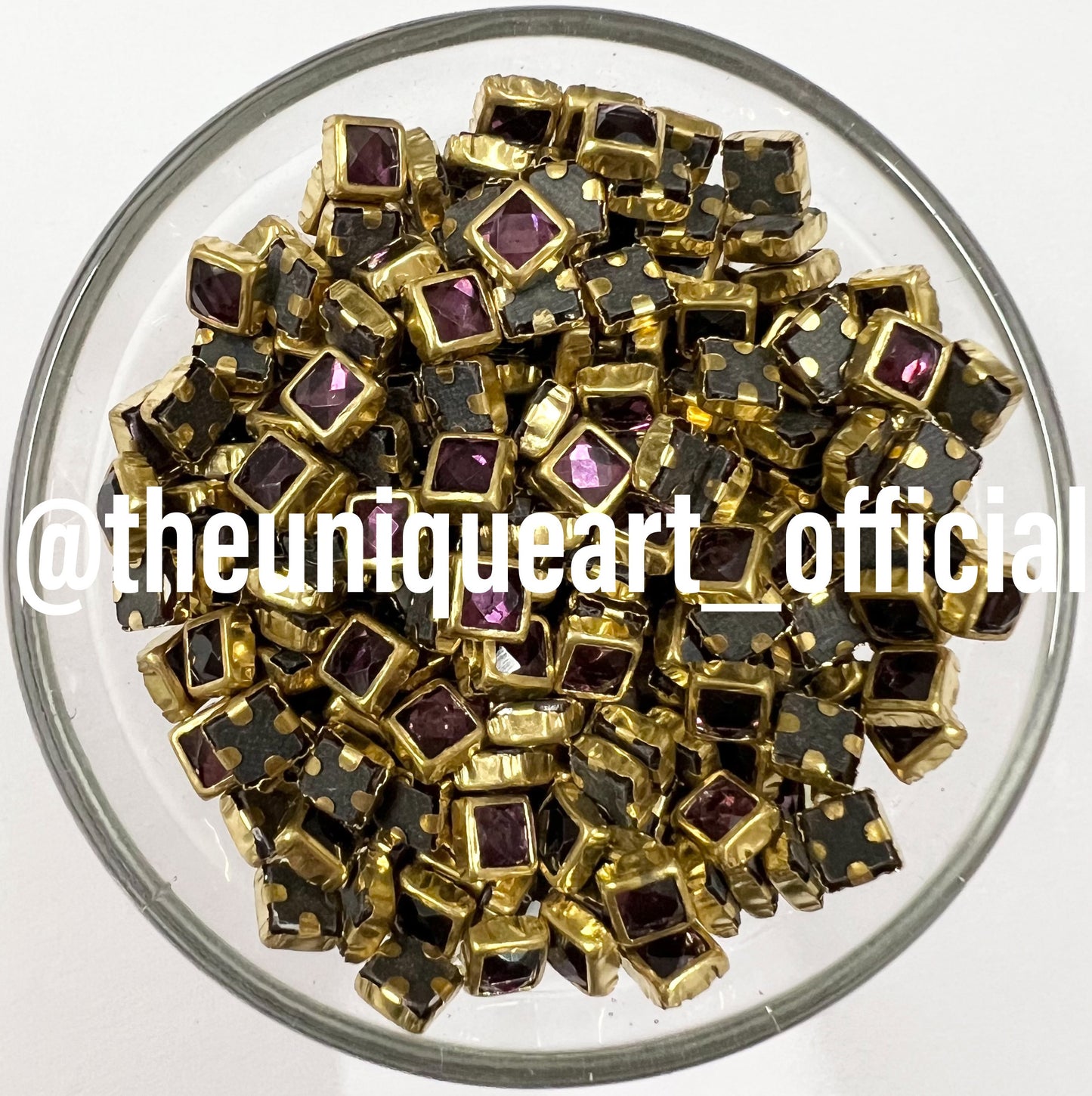 Dark Purple 4x4mm Glossy