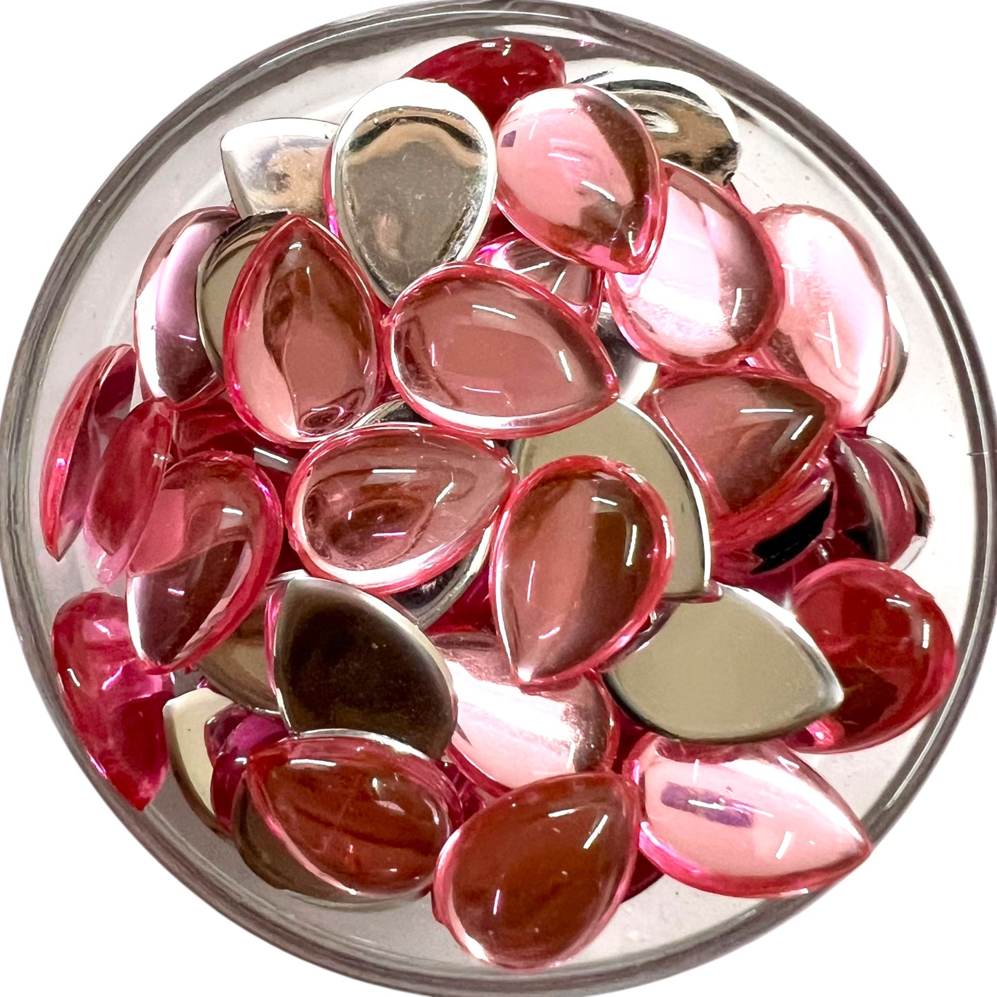 Pink 10x14 Drop Acrylic Flat Base