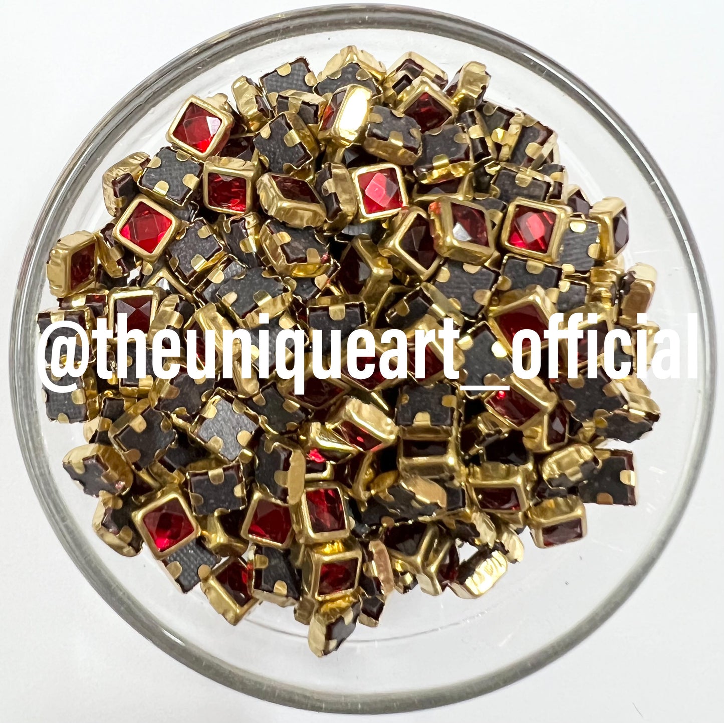 Red 4x4mm Glossy