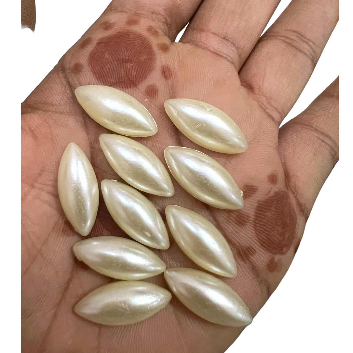 Eye Shape Half Cut Beads