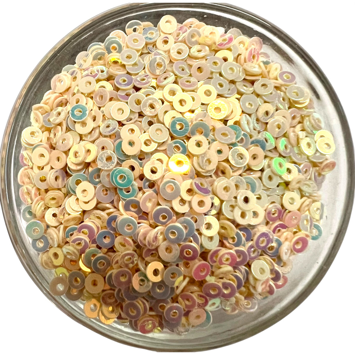 3mm Cream Rainbow Sequence