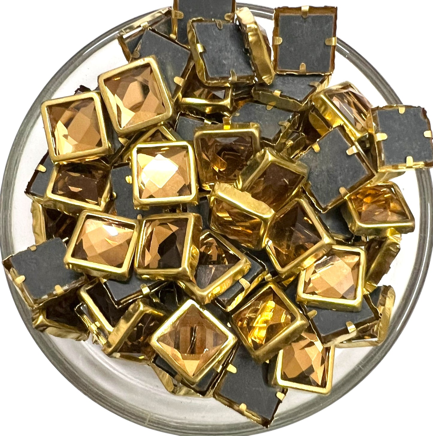 Square 8x8 Golden Glossy