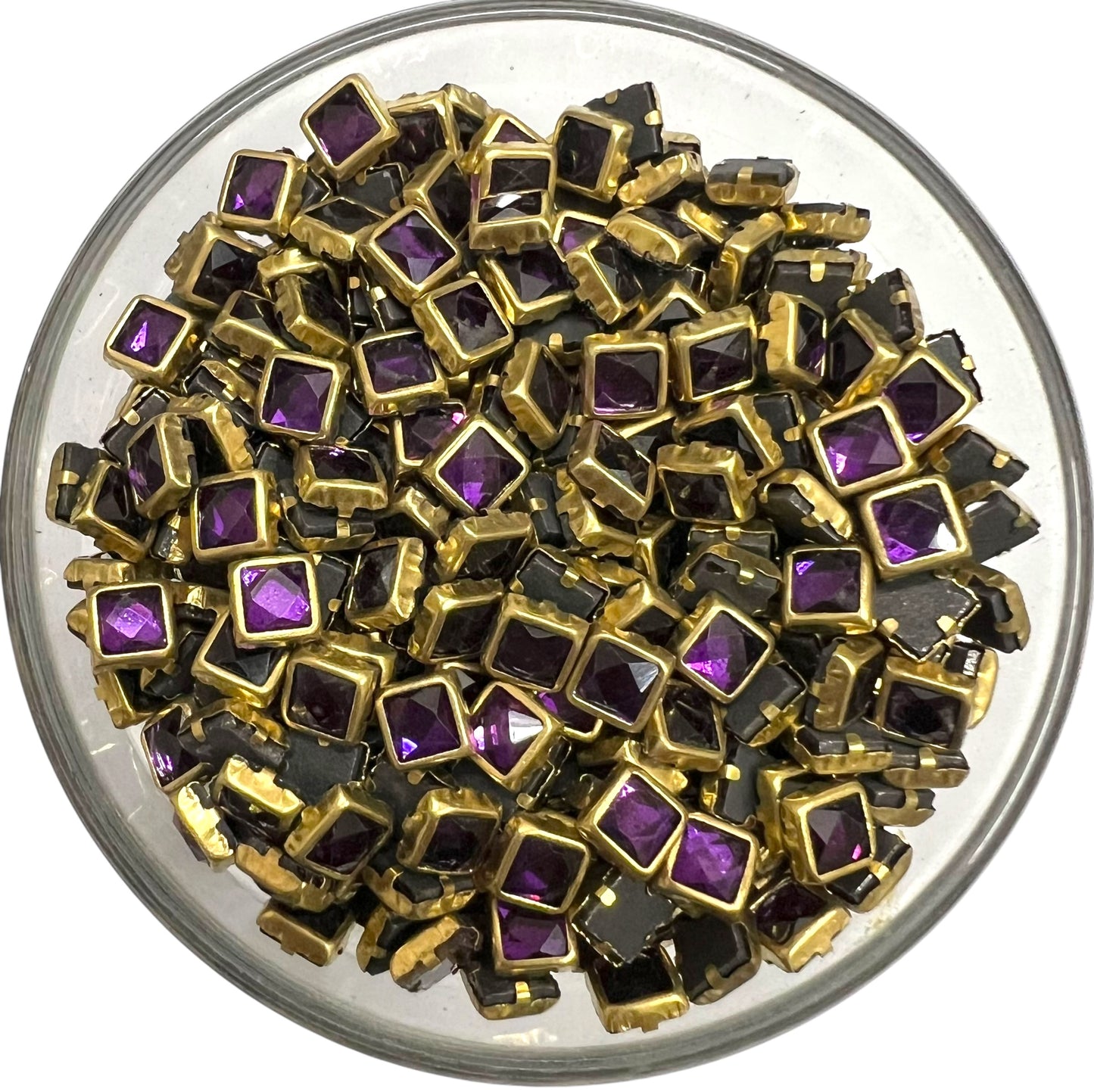 Dark Purple 4x4mm Glossy