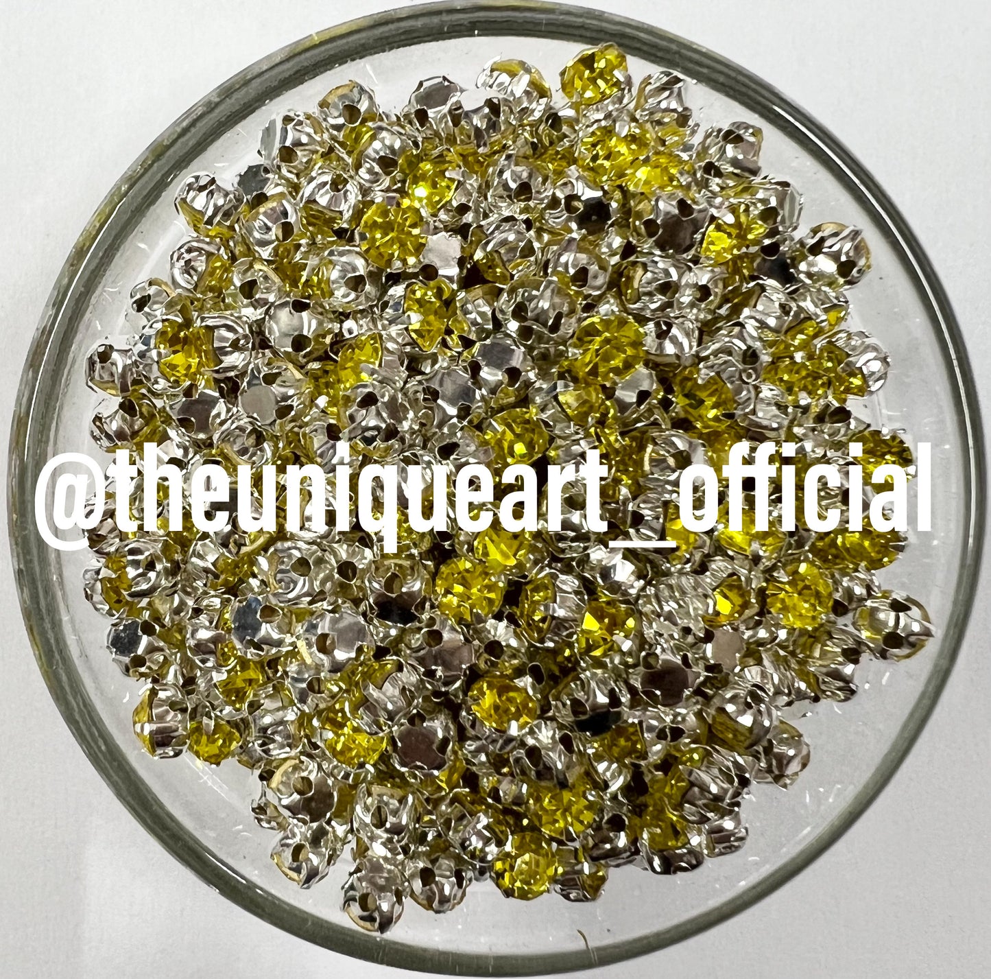 Yellow Small Round Clip Stones