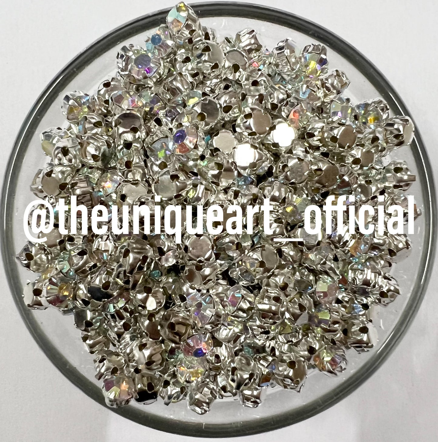 Rainbow Small Round Clip Stones