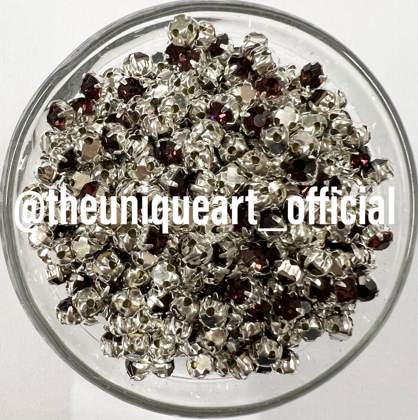 Wine / Amethyst Small Round Clip Stones