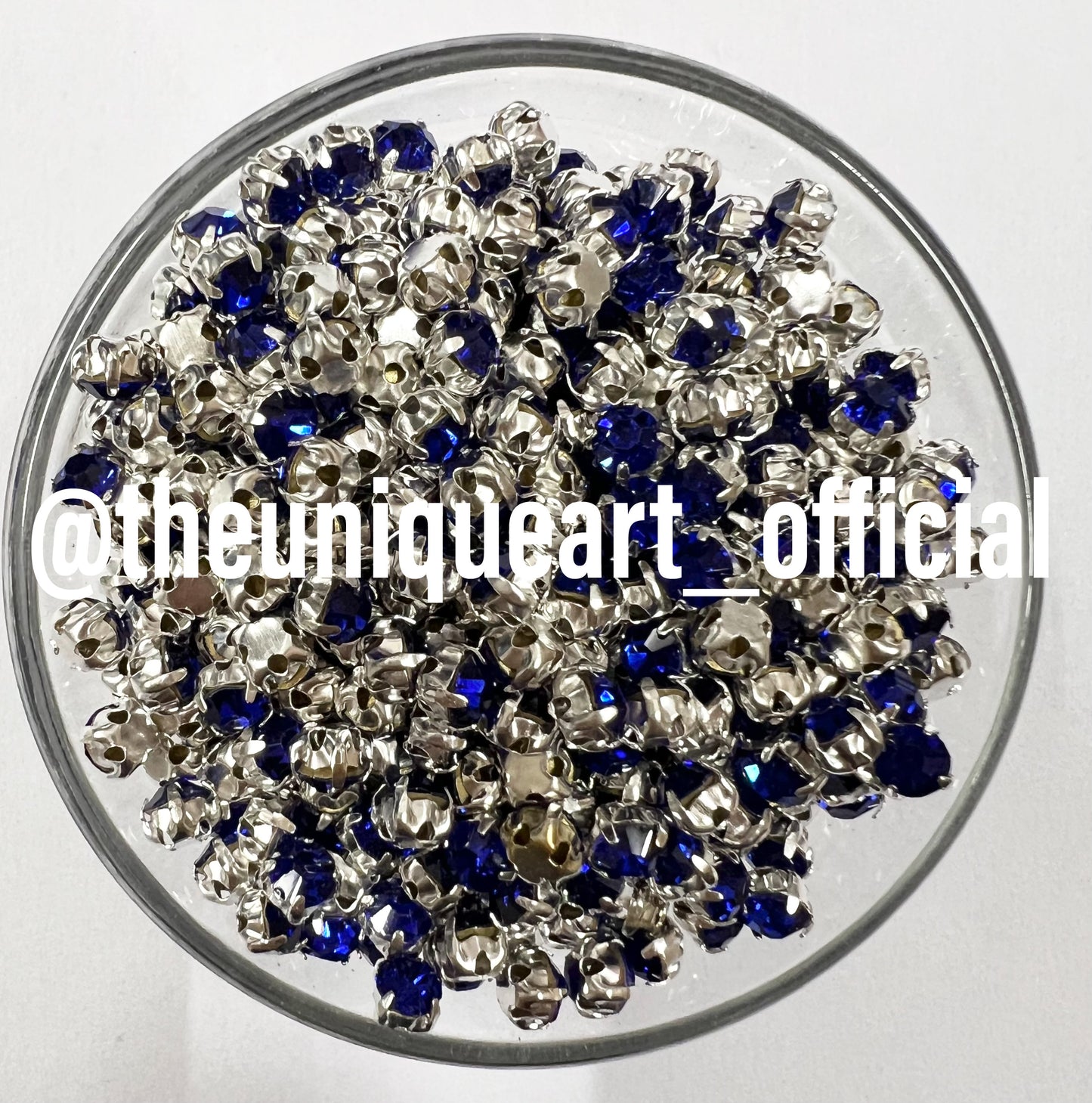 Blue Small Round Clip Stones