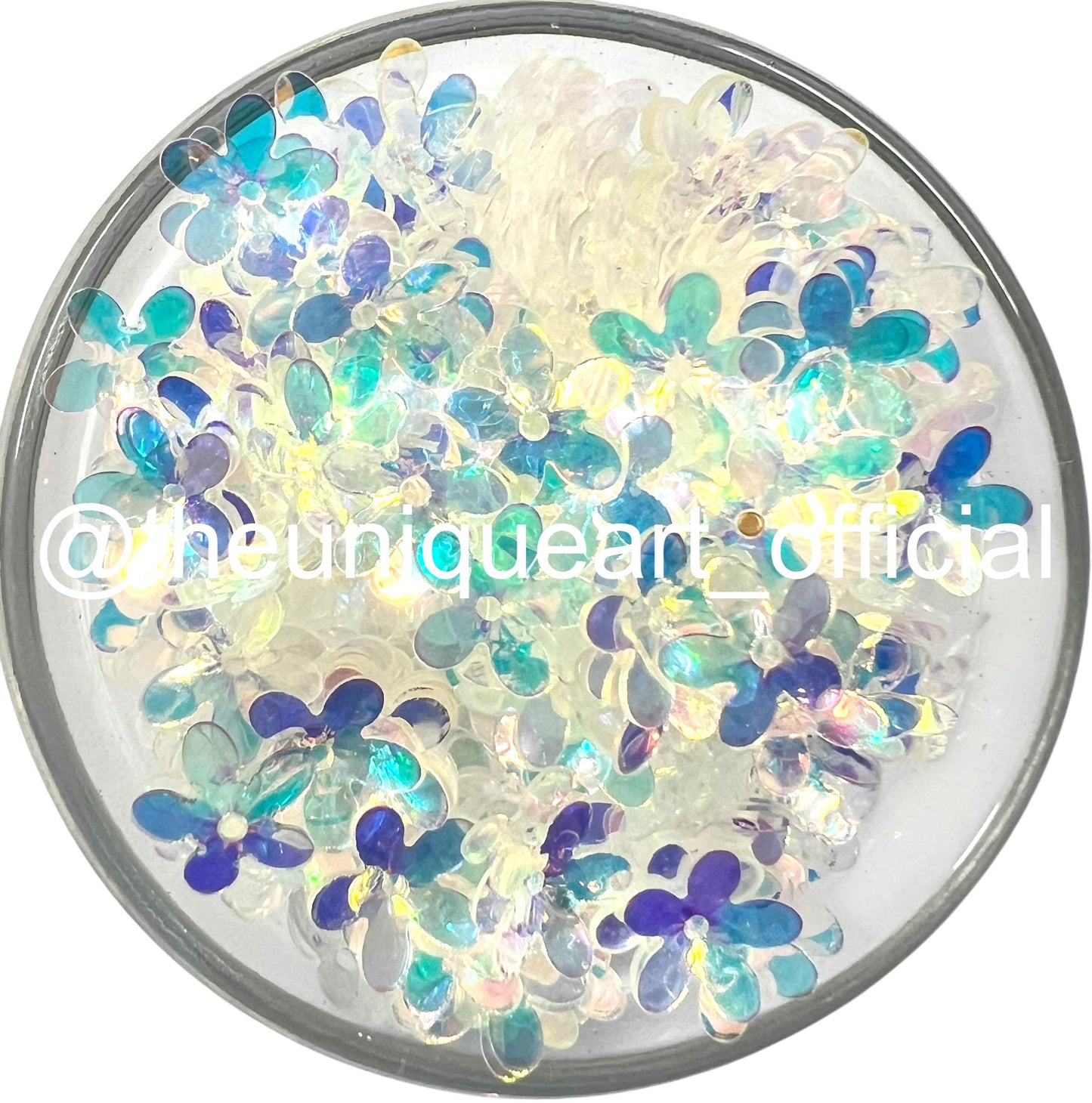 Transparent Rainbow Flower Sequence