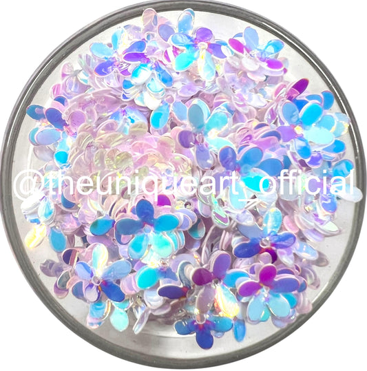 White Rainbow Flower Sequence