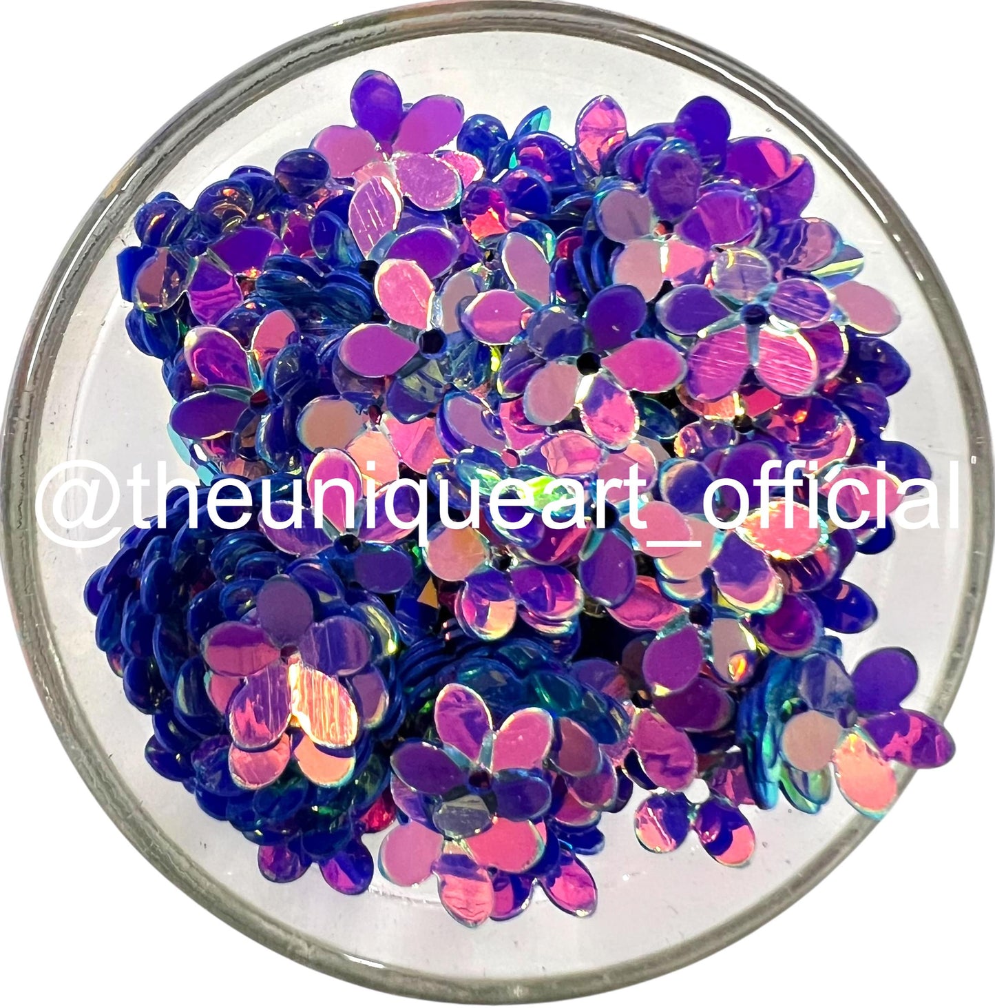 Blue Rainbow Flower Sequence