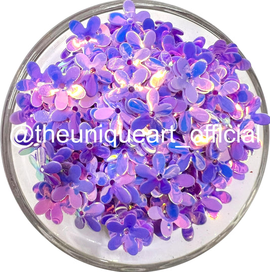 Light Purple Rainbow Flower Sequence