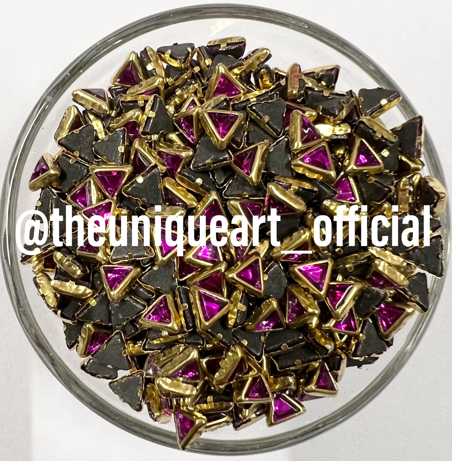 Dark Pink / Rani 4x4x4 Glass