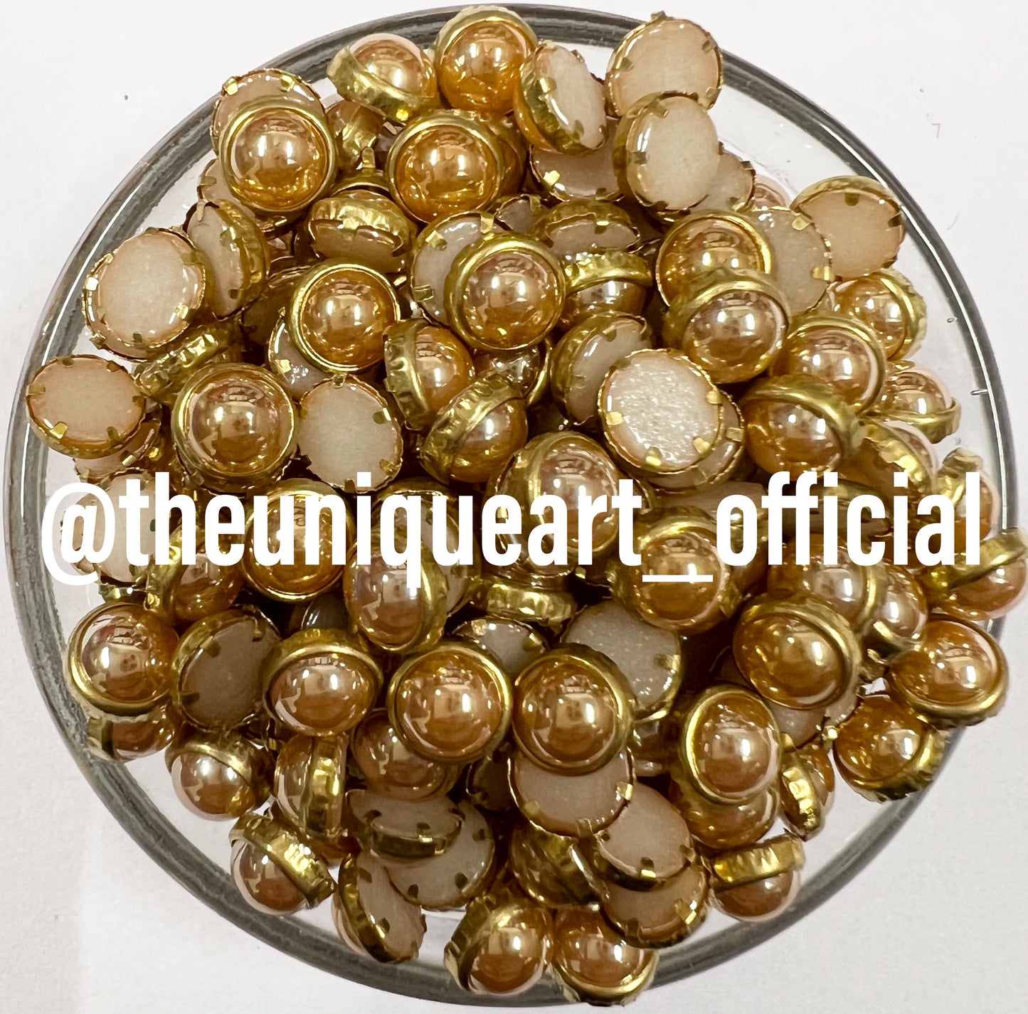 Round 6mm Ceramic Golden