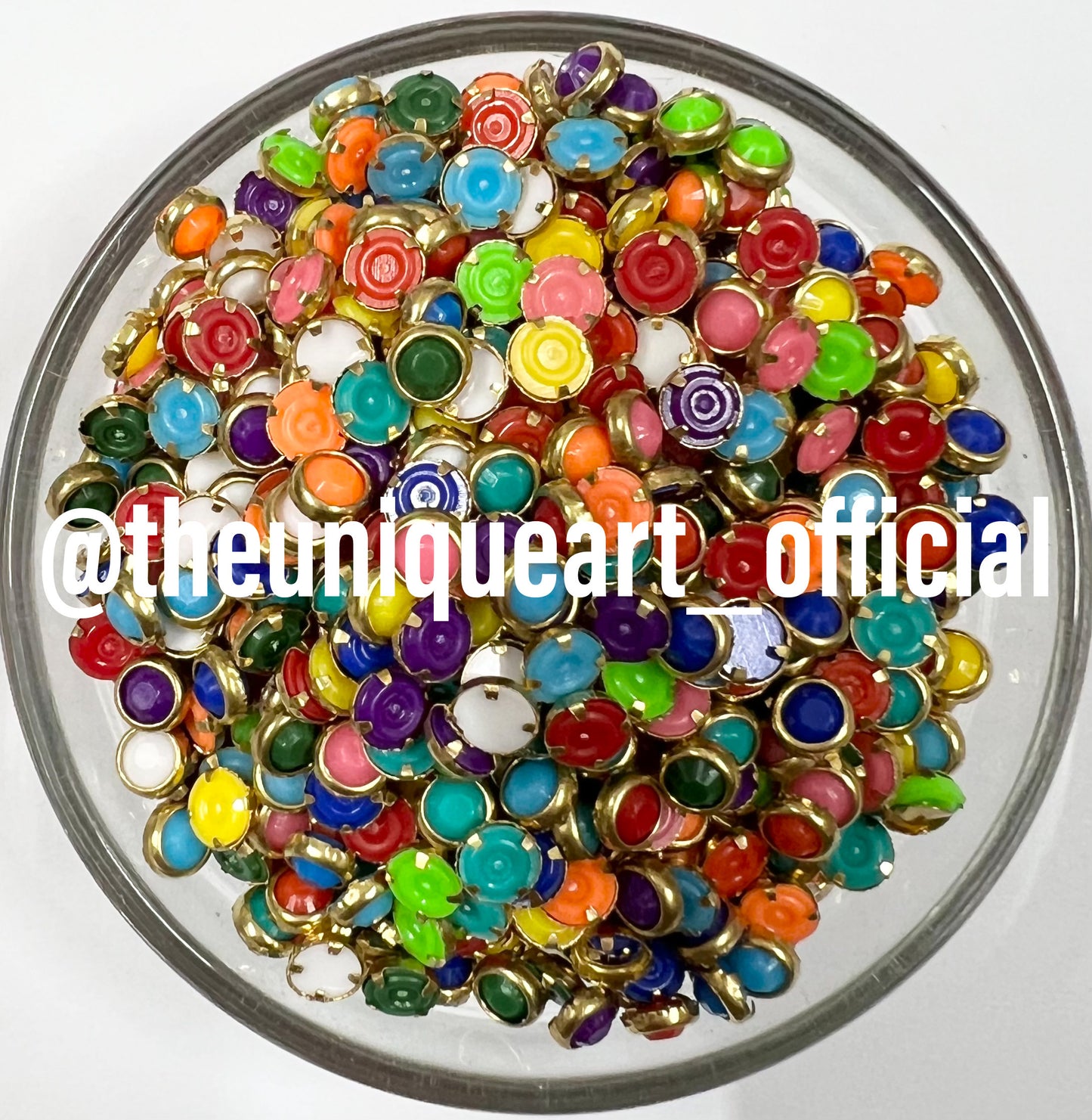 4mm Round Matt Multicolour