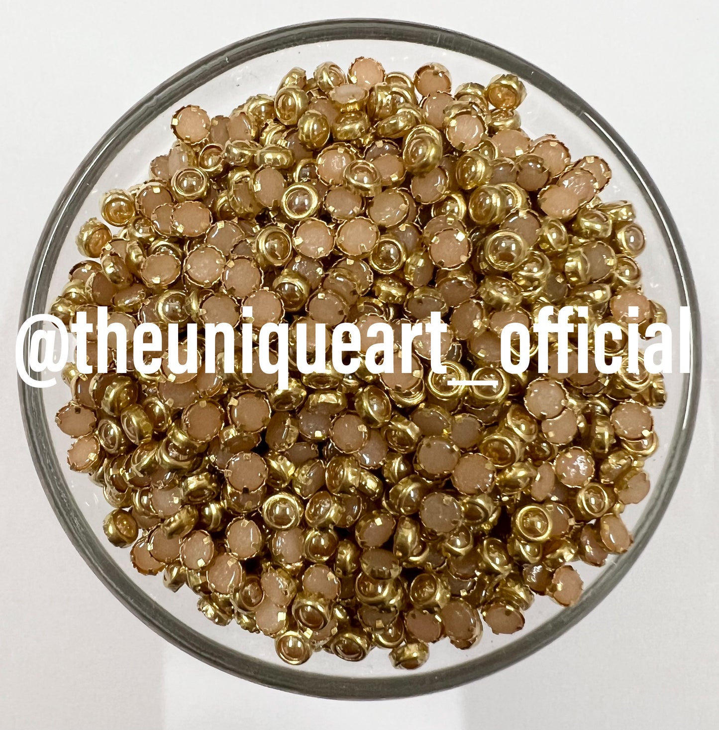 Round 3mm Ceramic Golden