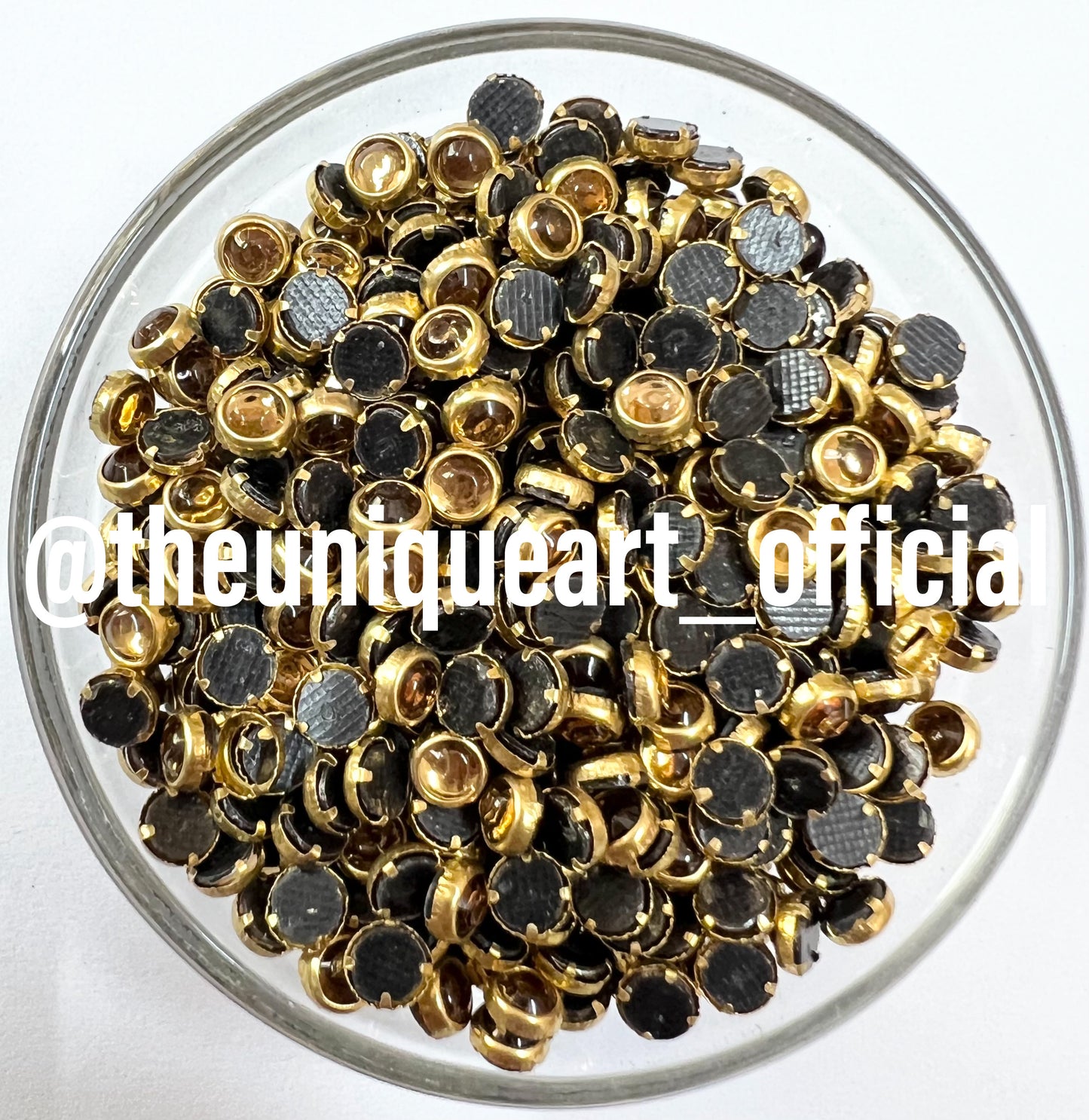 Round 4mm Golden Glossy