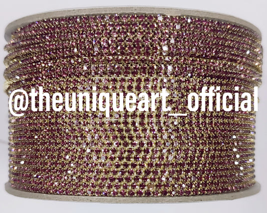 Light Purple / Wine Stone Chain