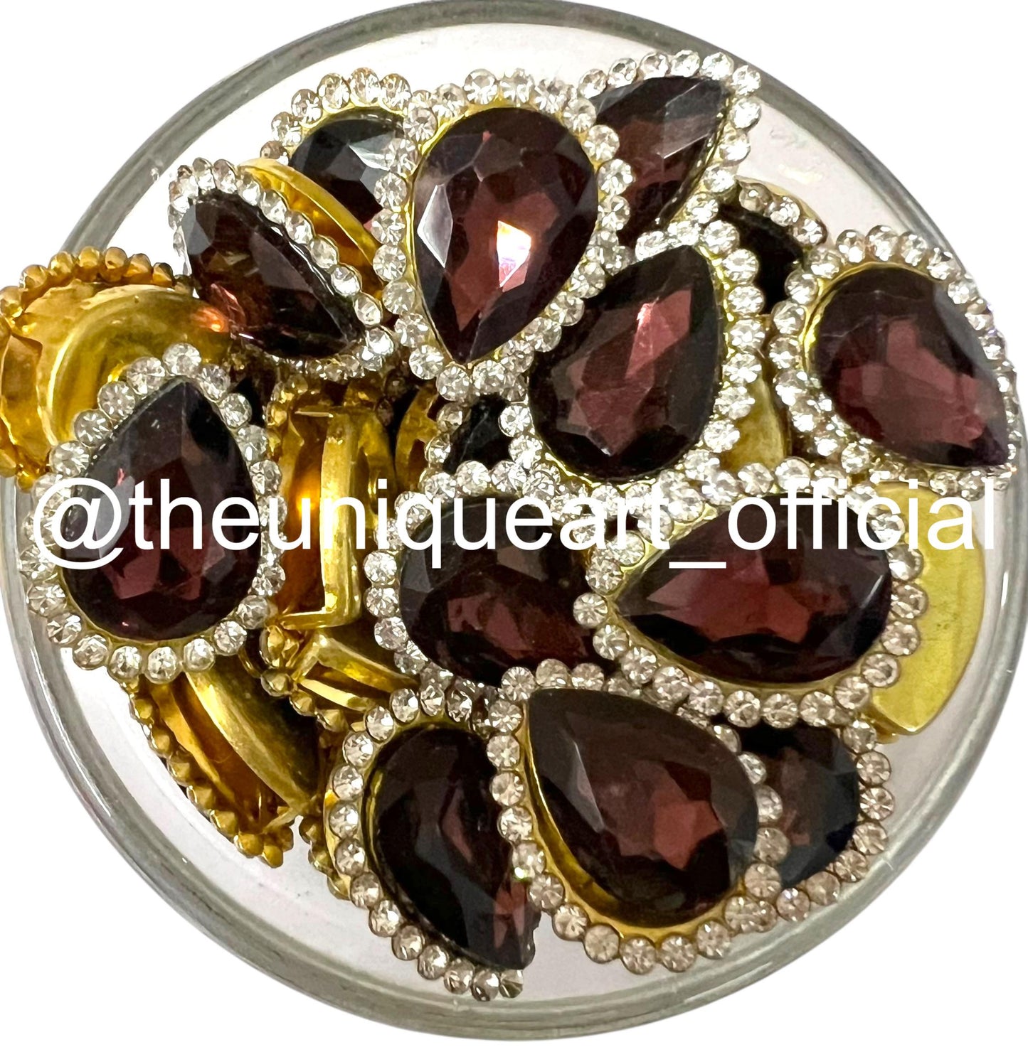 Wine 10x14 Drop Side Ring