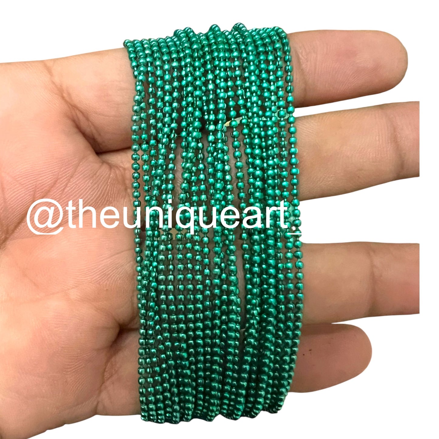1.5 mm Sea Green Ball Chain