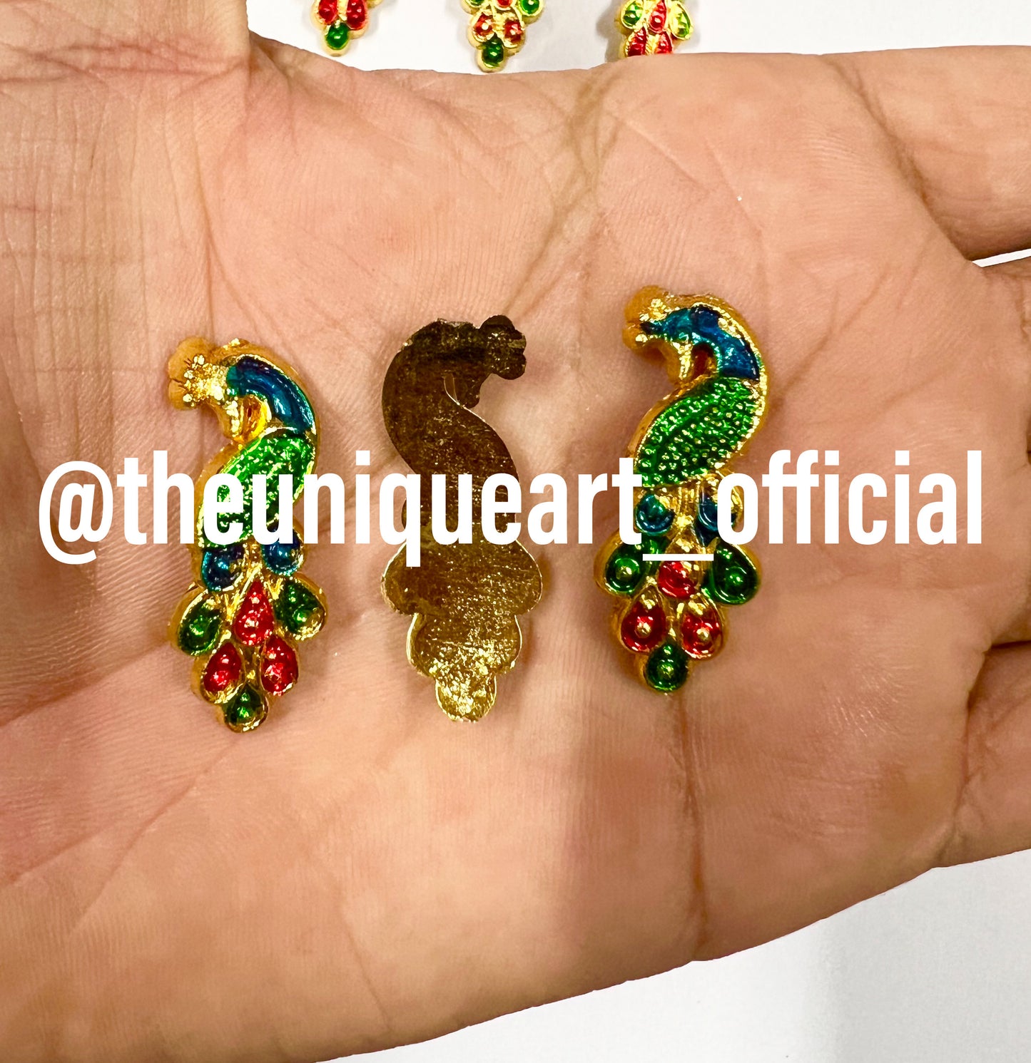 Peacock Colourful Charm 3cm
