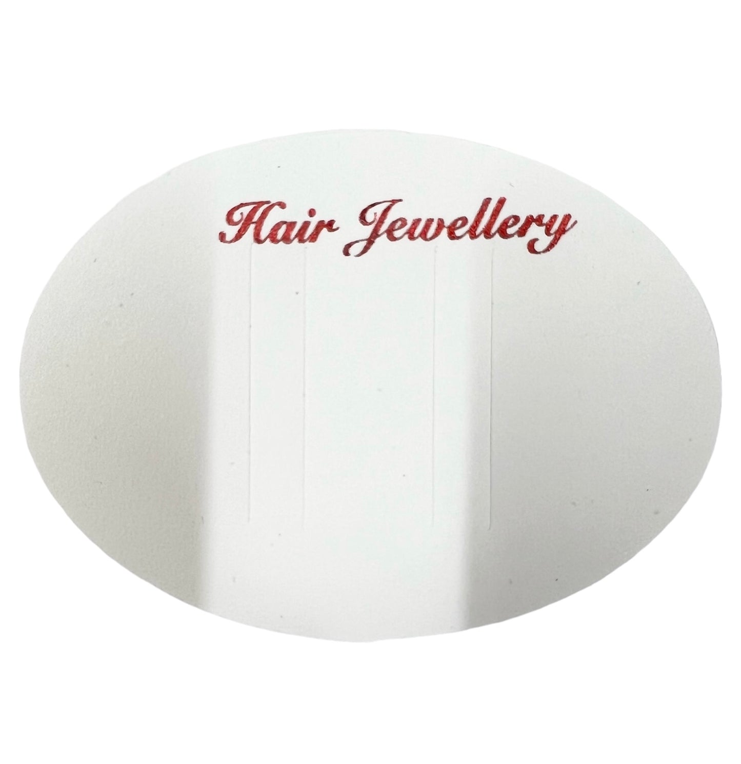 Big White Oval Card
