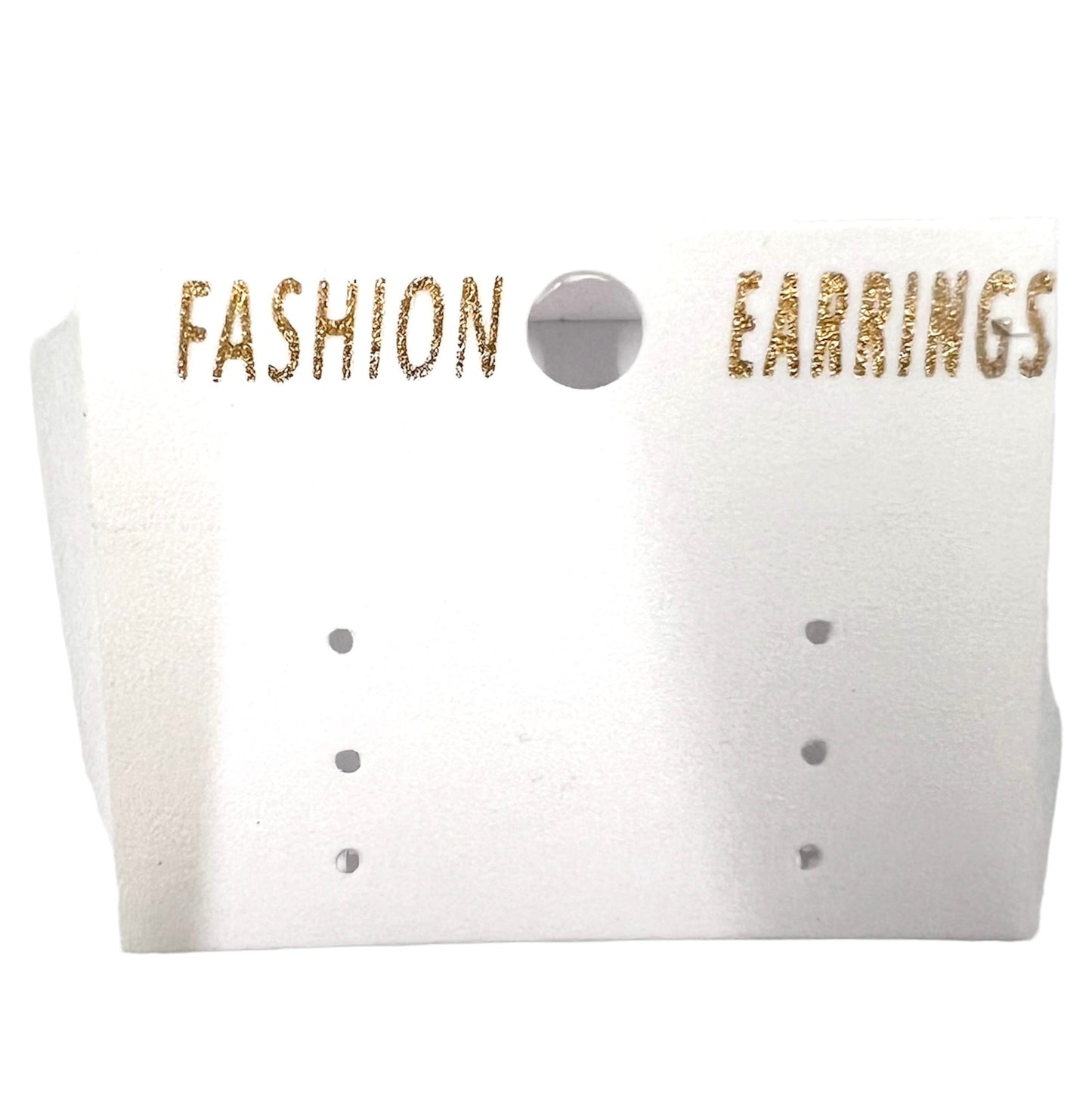 White Earring Card