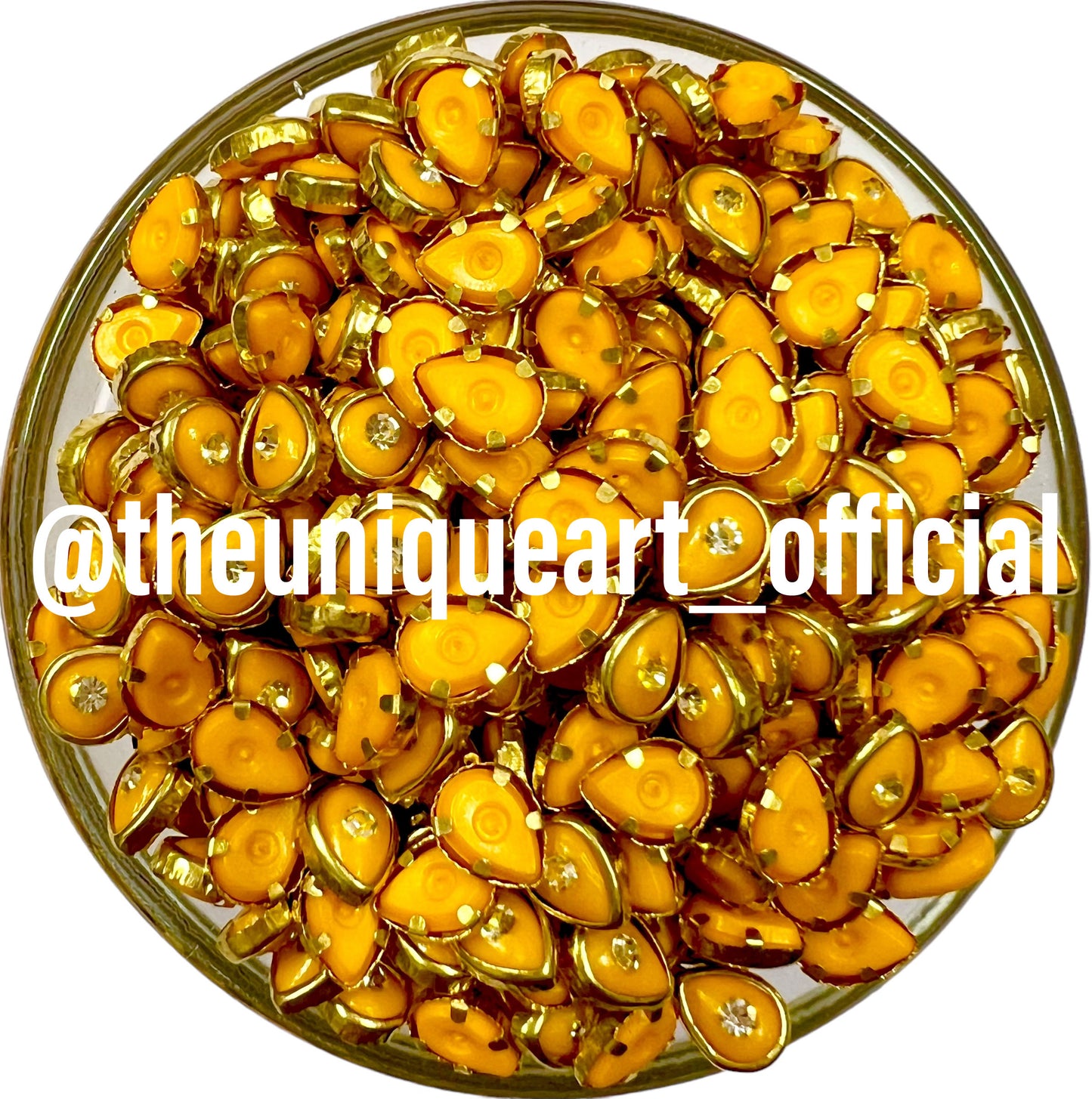 SP Turmeric Yellow 4x6 Drop With Stone