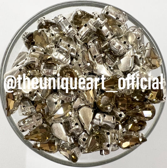 Golden / LCT Drop Clip Stone 10x6mm